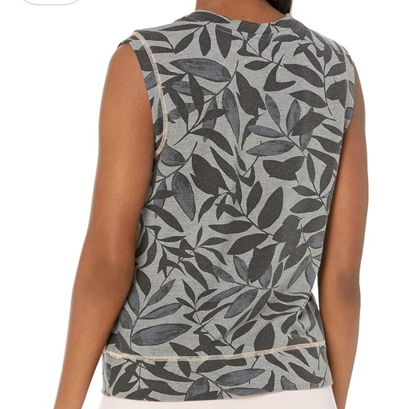 PJ Salvage XLarge Top Papaya Palms Tank in Charcoal NWT - Picture 4 of 6
